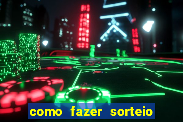 como fazer sorteio de cores online